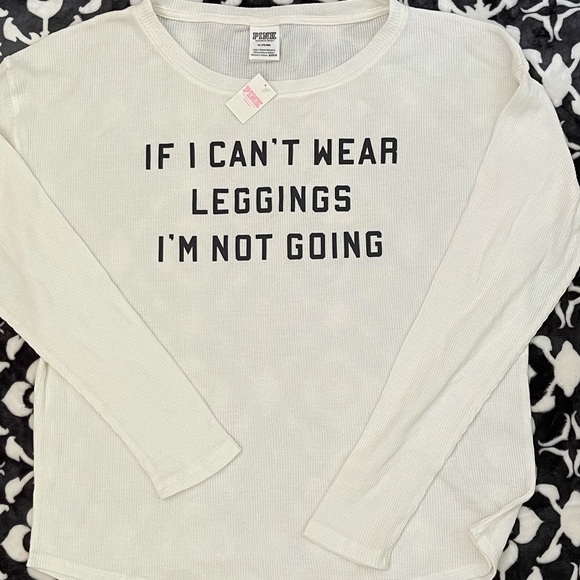 Pink VS long sleeve top - Picture 3 of 5